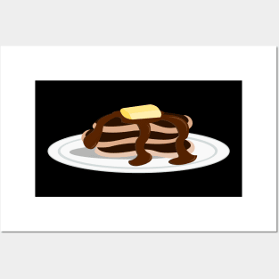 Chocolate Pancakes Posters and Art